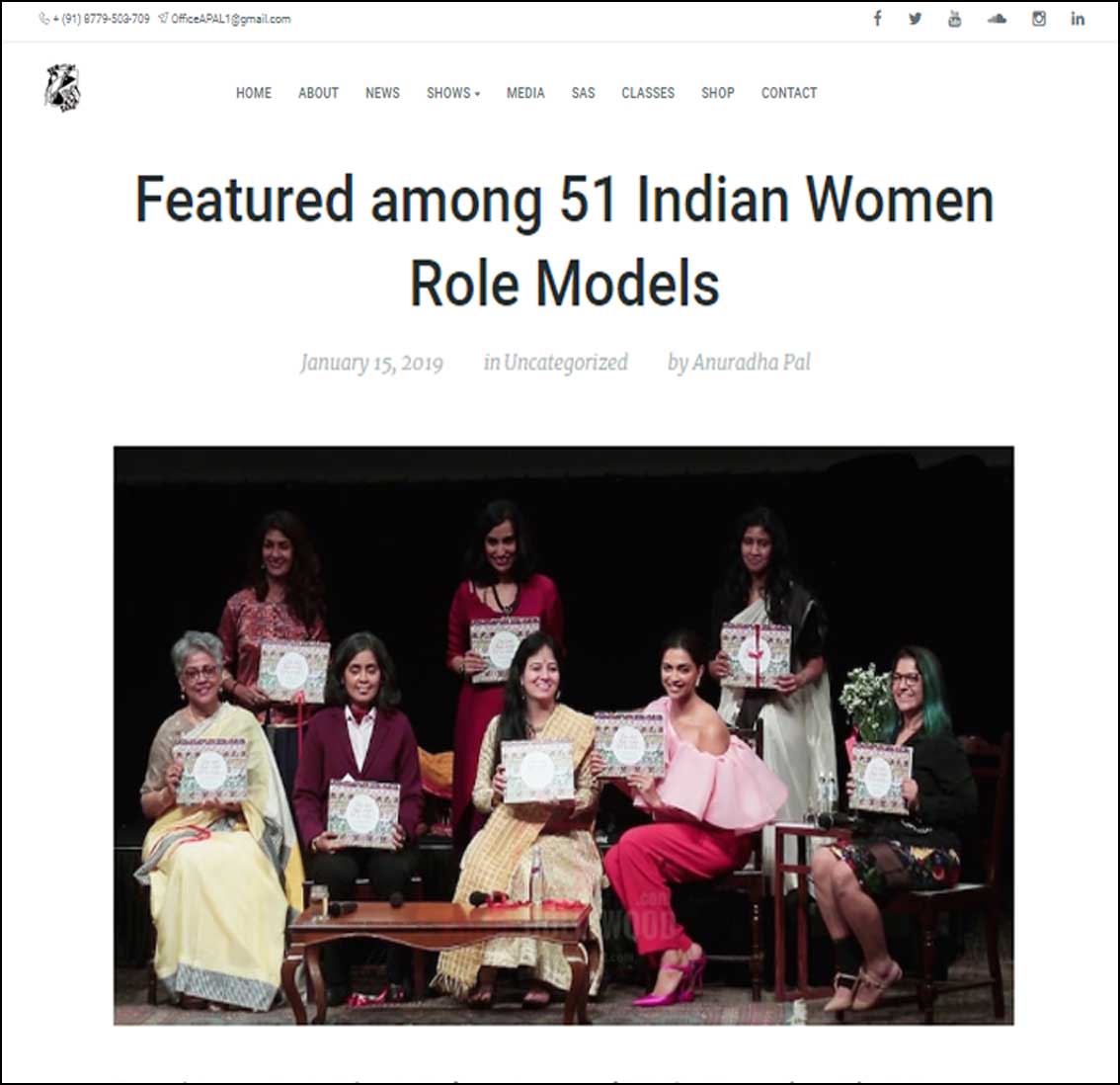 Featured among 51 Indian Women Role Models, The Dot that went for a walk ,anuradha pal - January 2019